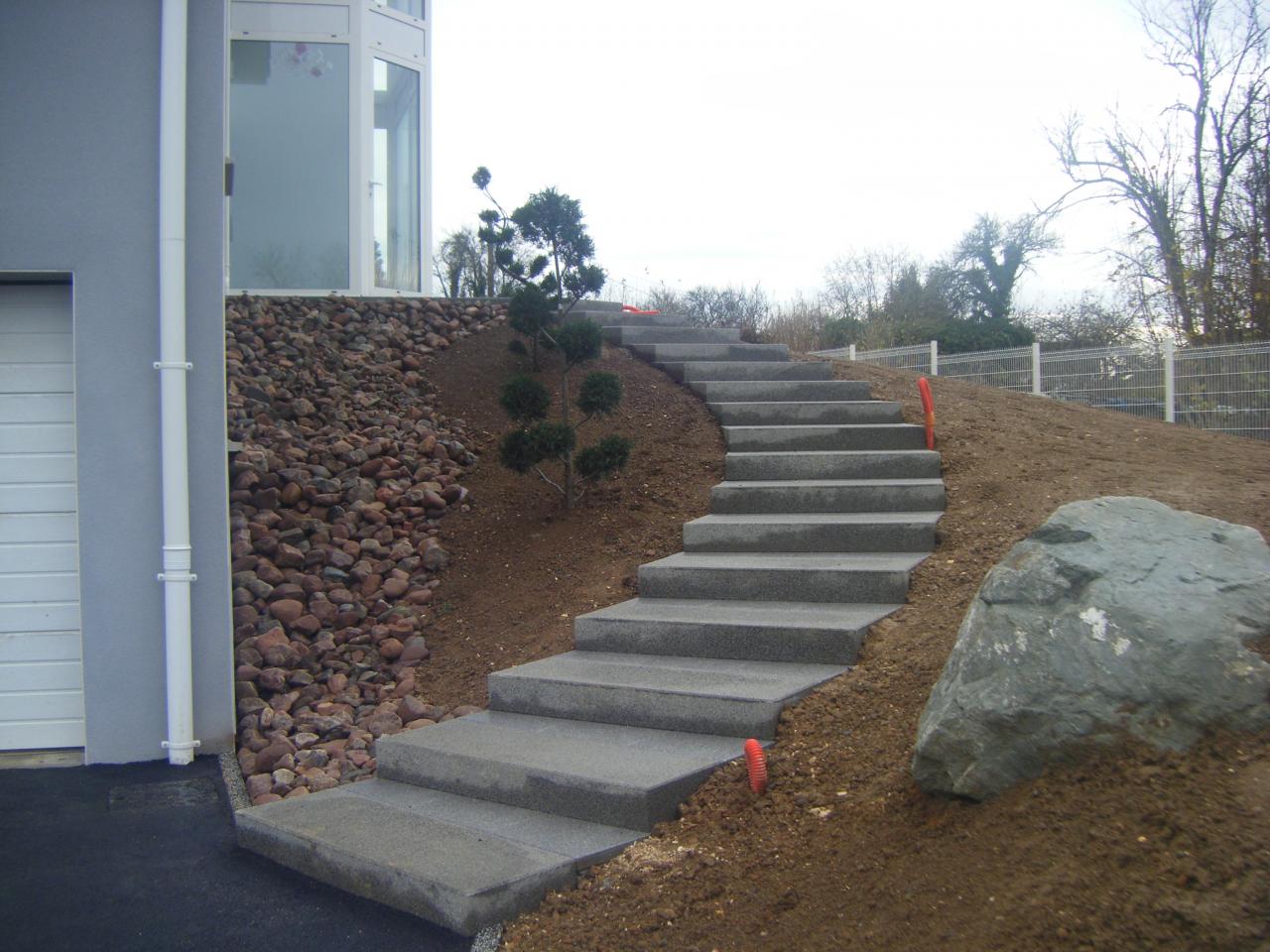 Création d'escalier en béton à Ploemeur