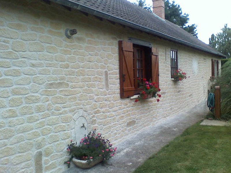 Joint à la chaux, façade en pierre à Augan